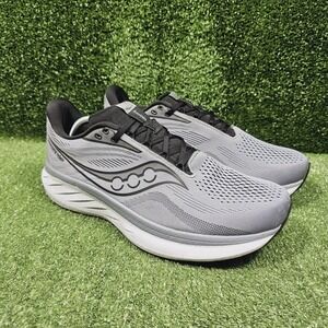 Saucony Ride 18 Cinder Black Athletic Running Sneaker Mens Size US 13